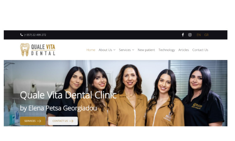 Quale Vita Dental Clinic Website & SEO