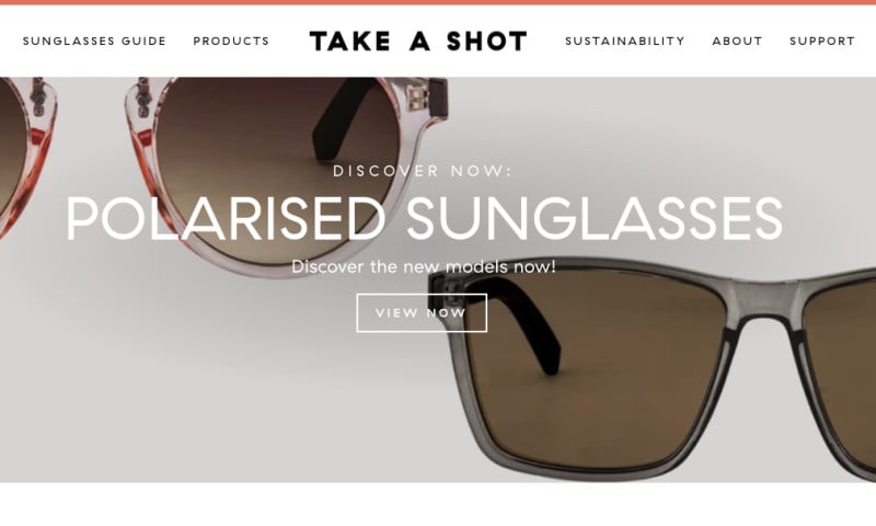 Takeashot - Shopify Website Designing