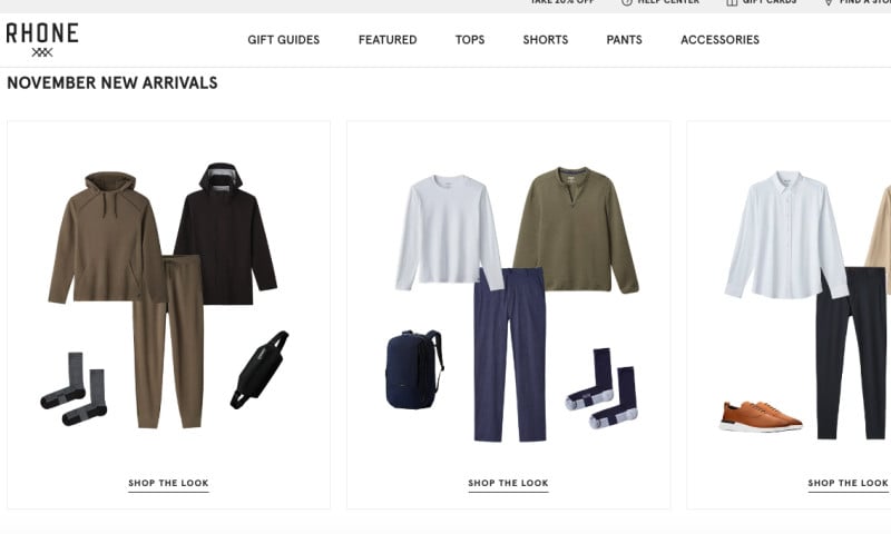 Rhone - Ecommerce website development