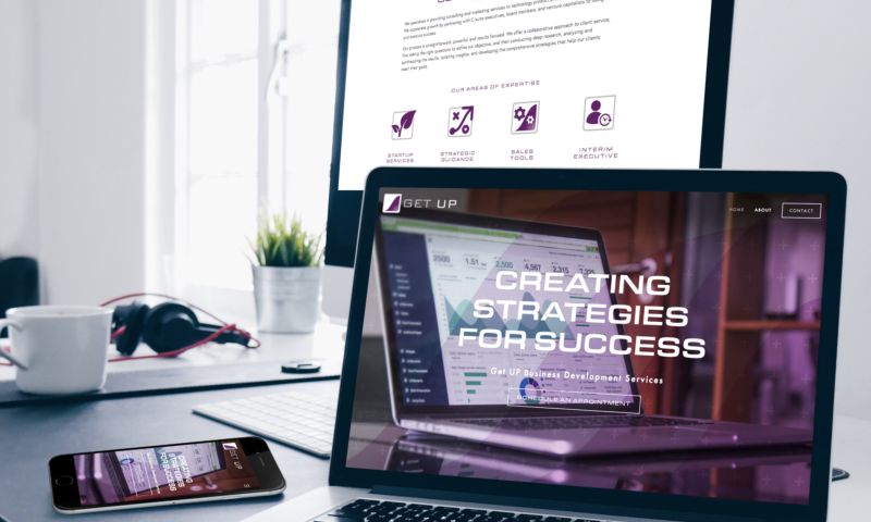 Get UP Business Development Services Branding and Website Design