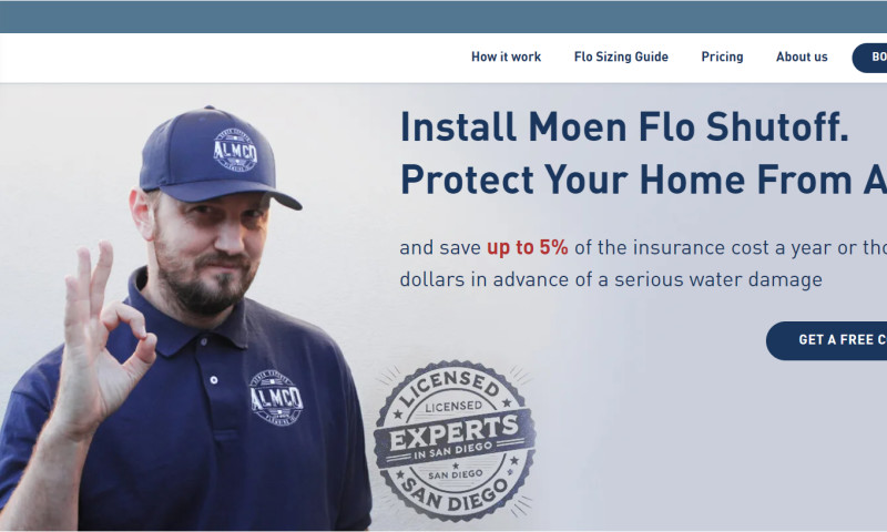 Landing Page Website Development For Plumbing Company