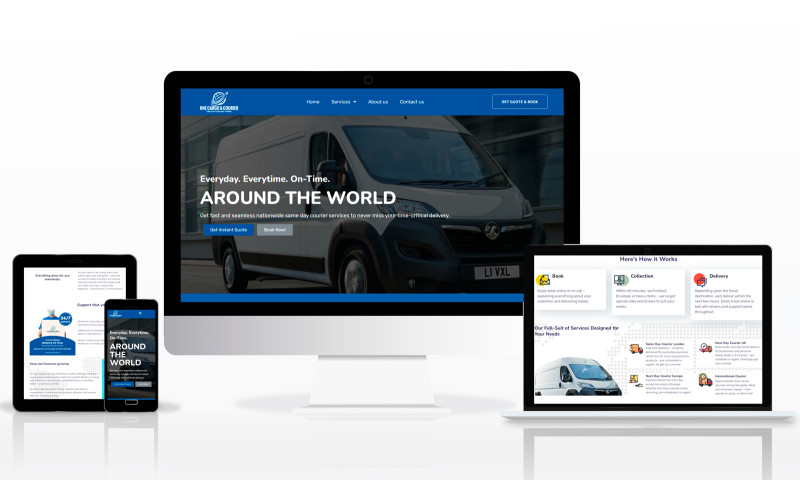 WordPress Website for Courier Services