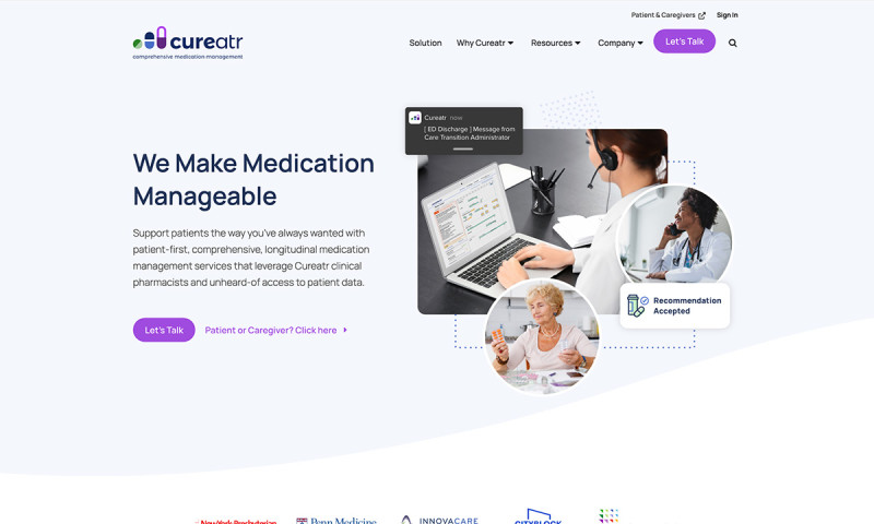 Cureatr Website