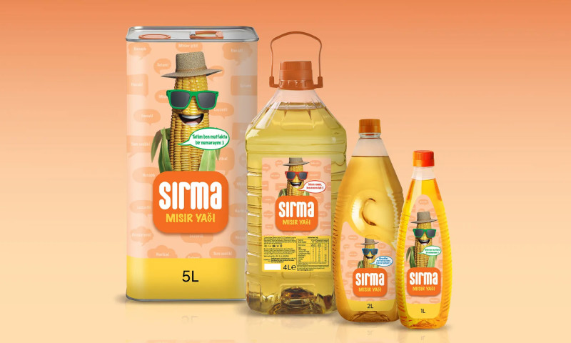 Sırma Sunflower and Corn Oil Packaging Designs