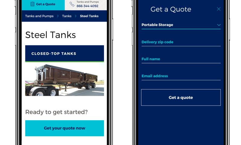 Mobile Mini Website Design
