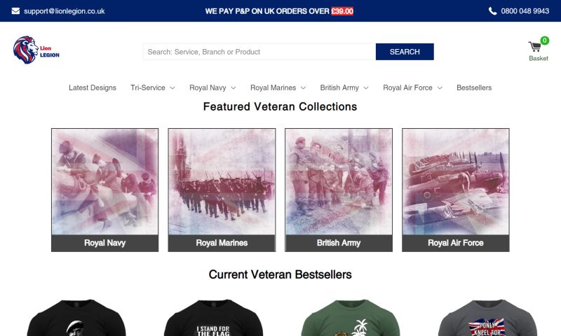 Lion Legion - Patriotic Veteran Clothing