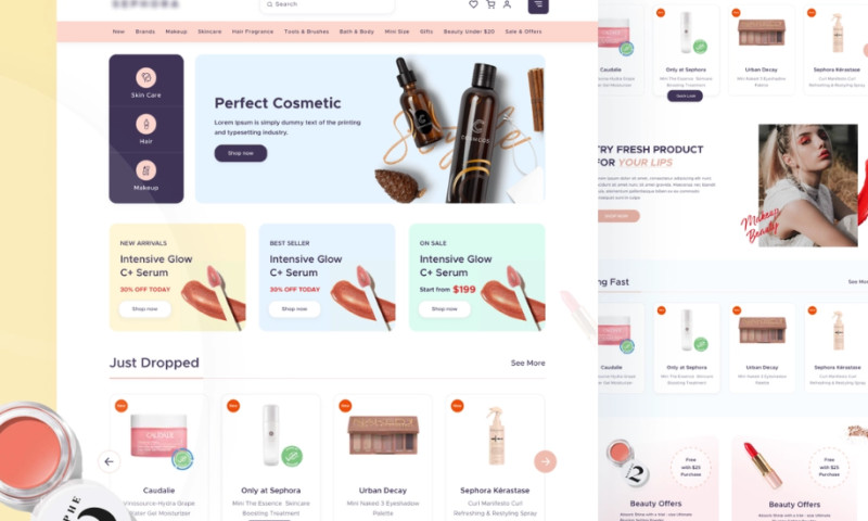 Cosmetic Ecommerce Website