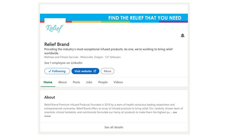 Digital Marketing Strategy and Website Development for Relief Brand