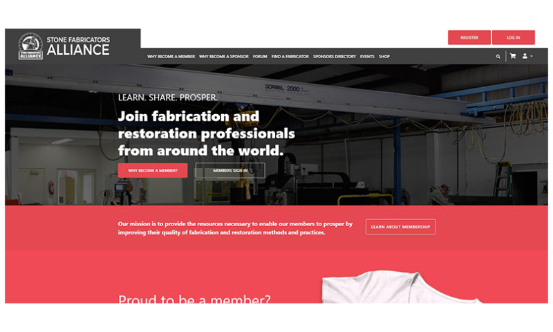 Web Development for Stone Fabricators Alliance