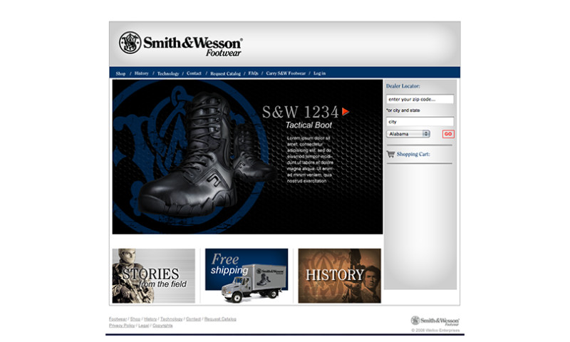 Website Development for Smith & Wesson