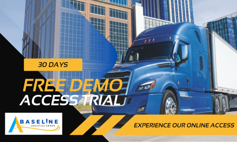 Baseline Logistics Free Trial Demo Ads