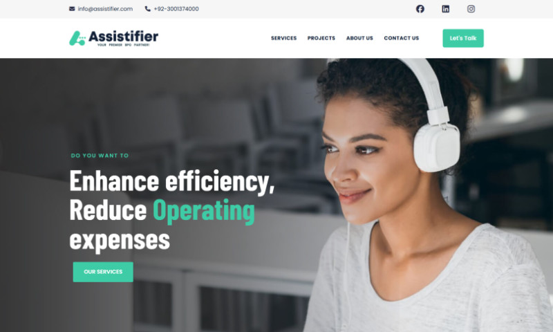 Modern and Scalable Website for BPO Partner