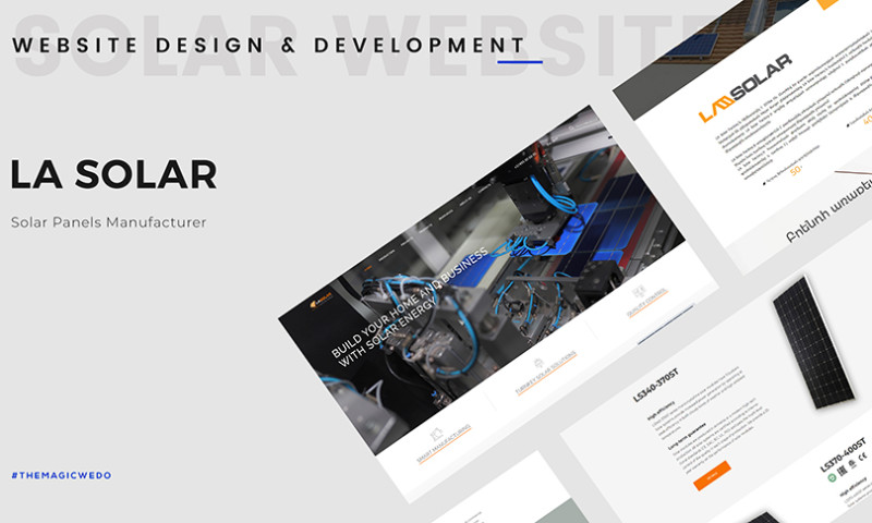 LA Solar Web design and development