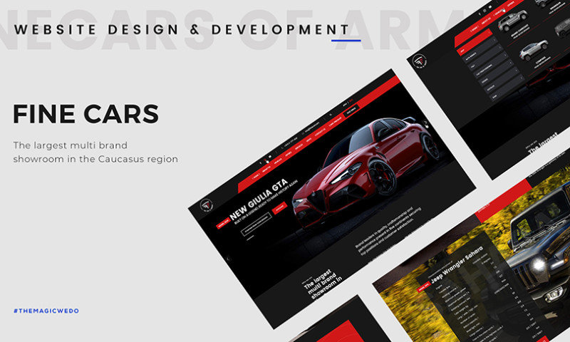 FineCars Web design and development