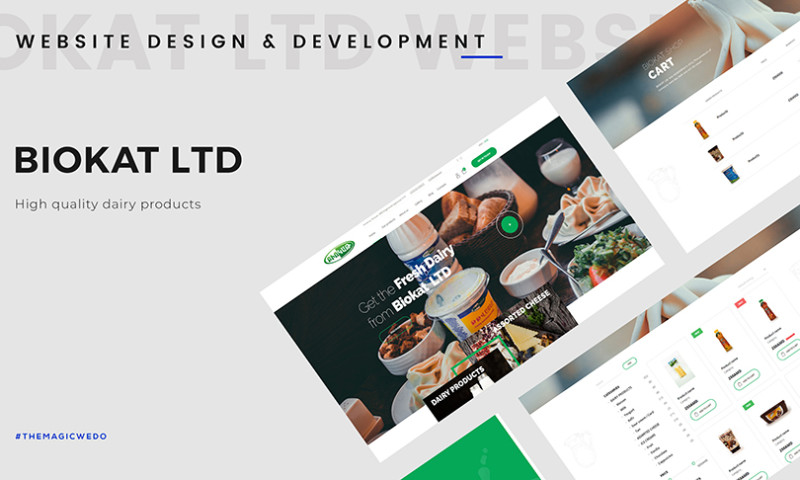 Biokat Web design and development