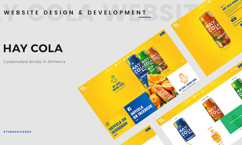 HayCola Web design and development