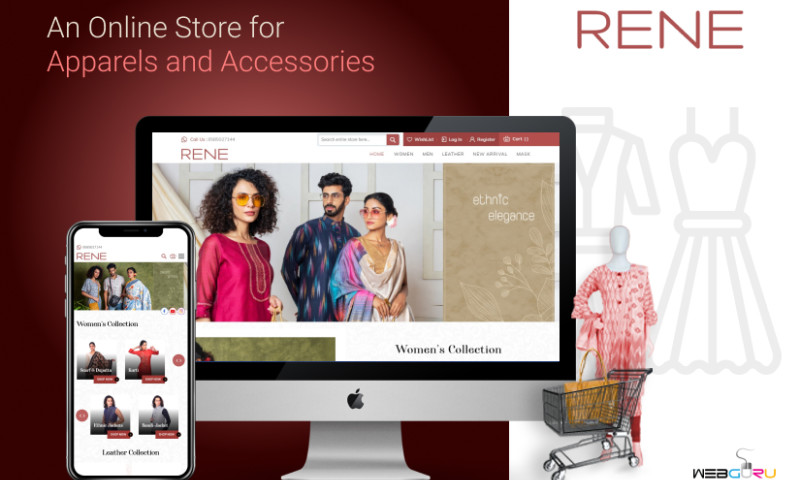 eCommerce Website for Apparels and Accessories