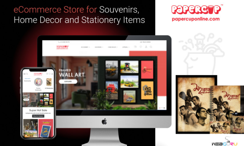 eCommerce Store for Souvenirs and Stationery items