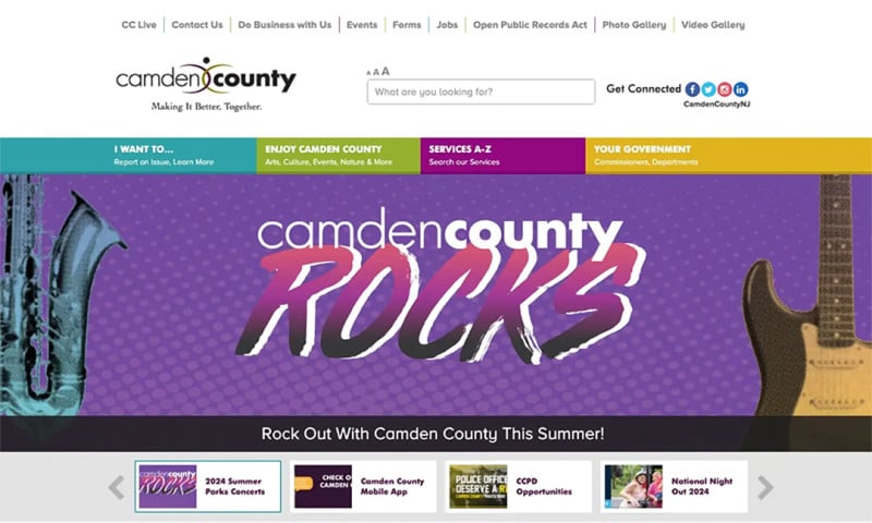 Website Design for County Government