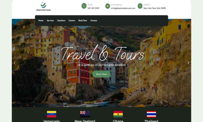 Travel Booking Website Design & Development