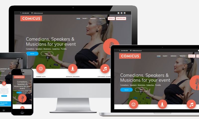 Entertainment Agency Website Design