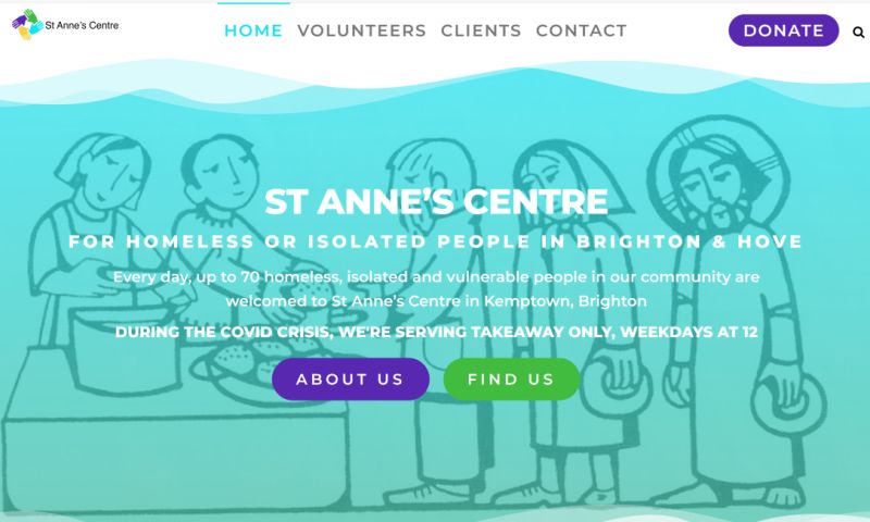 St Anne's Trust - WordPress Web Design