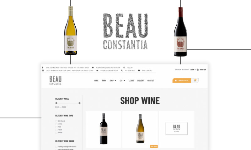 E-Comm Website Redesign for a Luxury Wine Estate