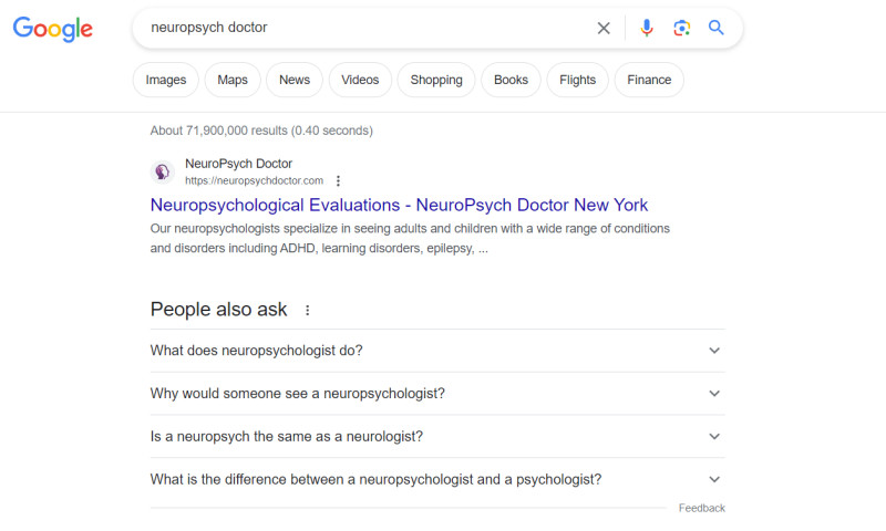 NeuroPsych Doctor NY