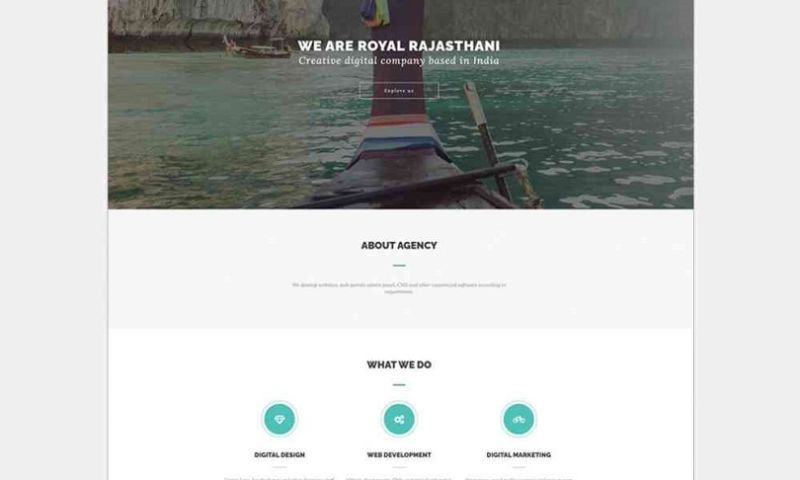 Tourism Website Design