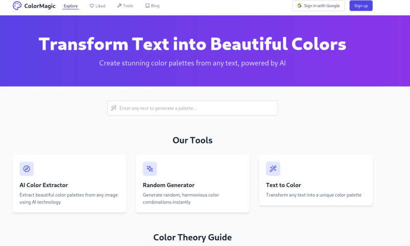 Color Palette Generator
