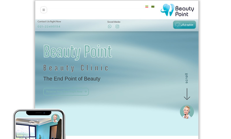 Web Design For BEAUTY POINT BEAUTY CLINIC
