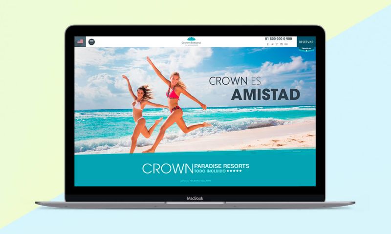 Sitio web Crown Paradise Hotel